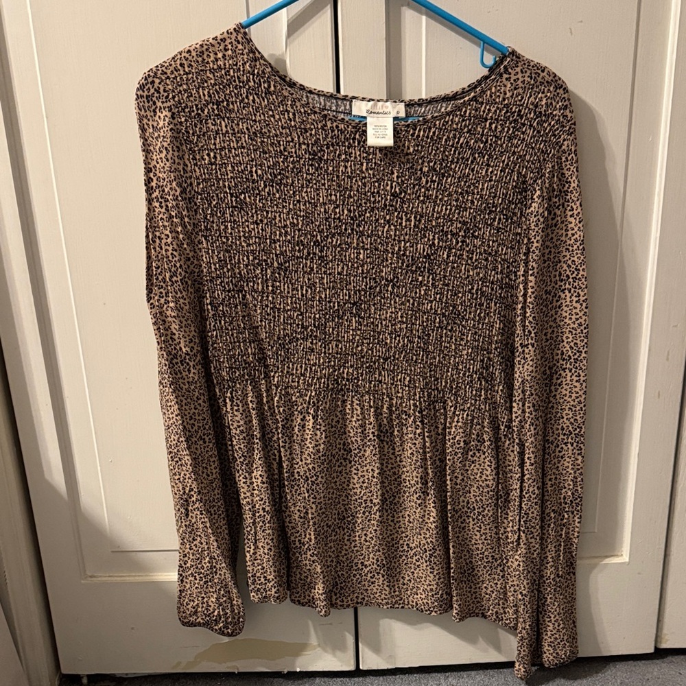 Leopard Print Women's Top
